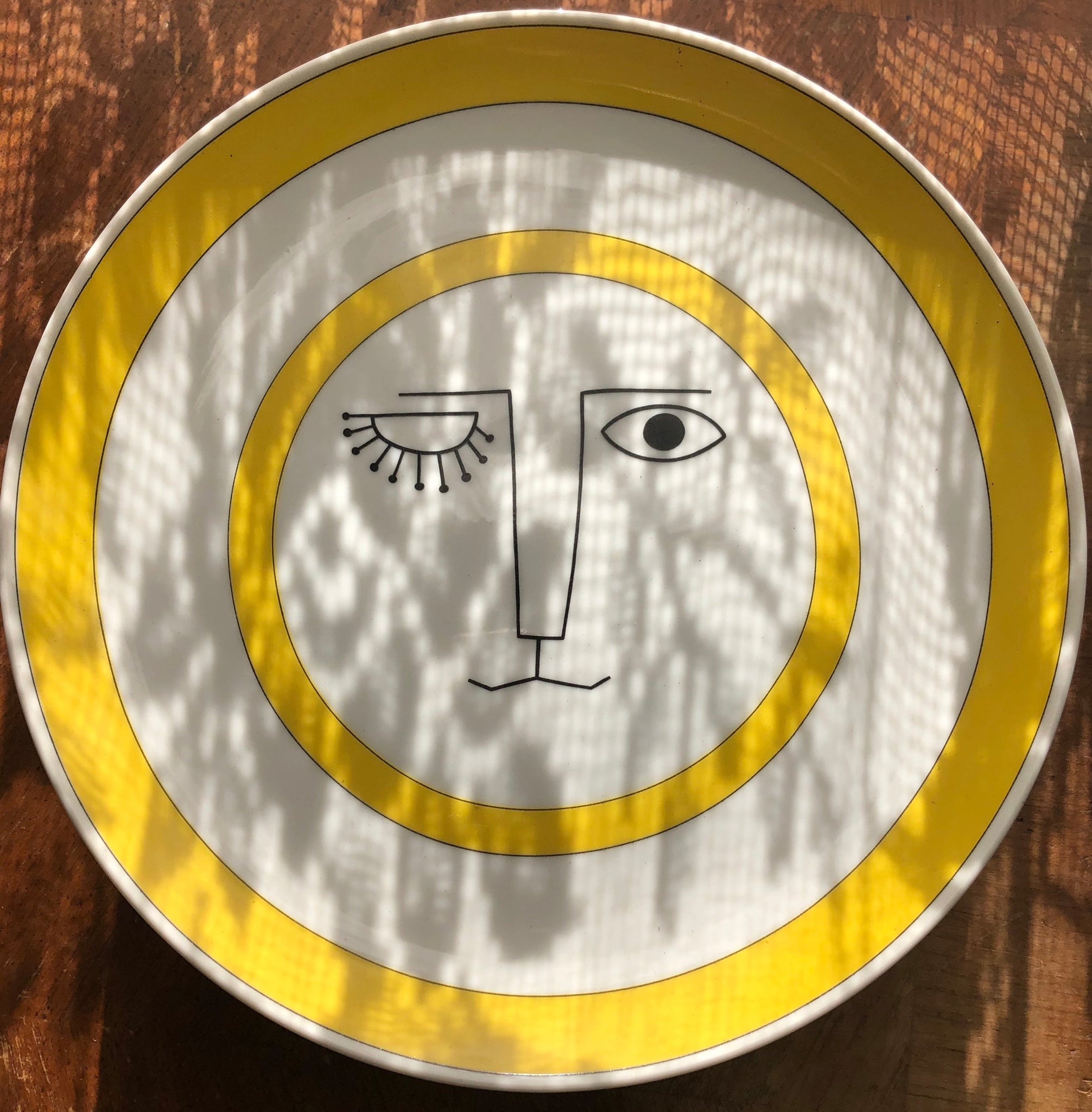 "Winking Lion" MCM Ceramic Plates