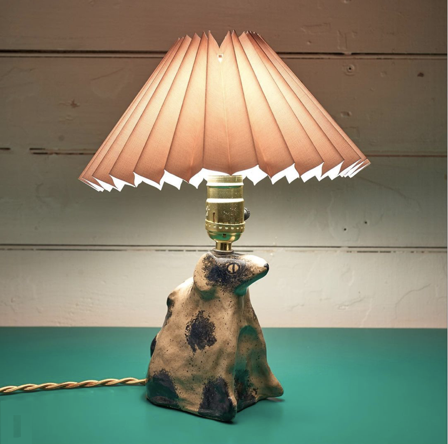 Ceramic Dog Lamp by ZoZo's General - Preorder!
